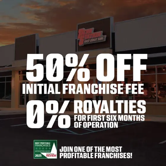 Penn Station ads for the $7.99 Penn Pairs deal and for franchise owners