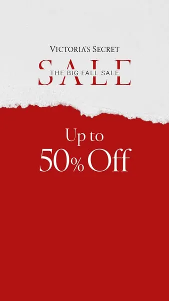 Victoria's Secret Big Fall Sale, up to 50% off